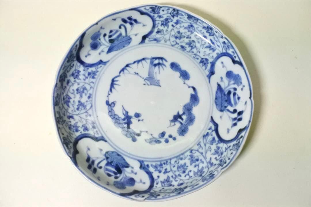 江戸中期～後期 伊万里 染付 皿 骨董品 アンティーク b i - メルカリ
