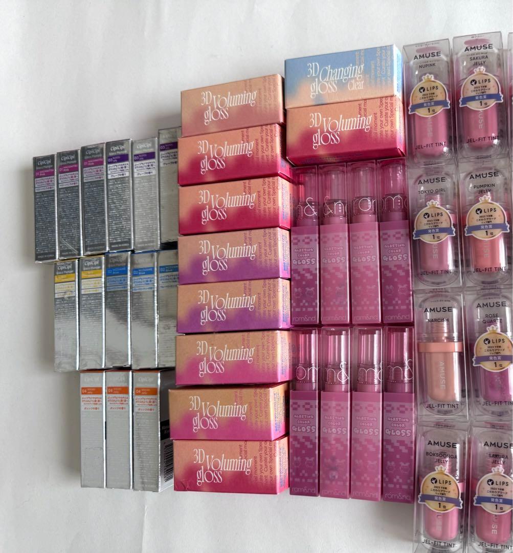 リップ類まとめ売り ロムアンド シピシピ フィー アミューズ 計47点