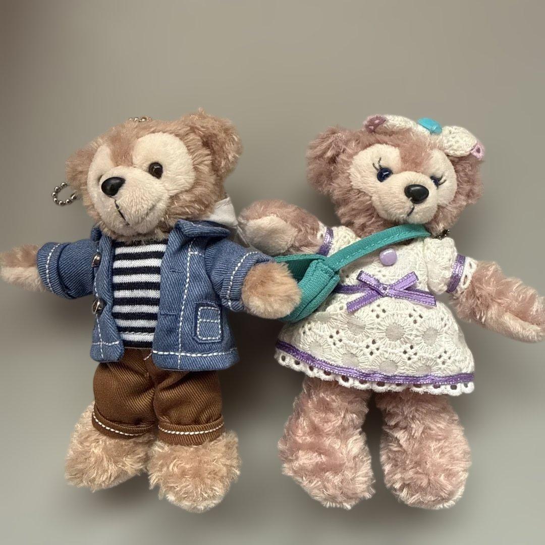 ダッフィー．シェリーメイぬいぐるみ2体セット チェーン付き - メルカリ