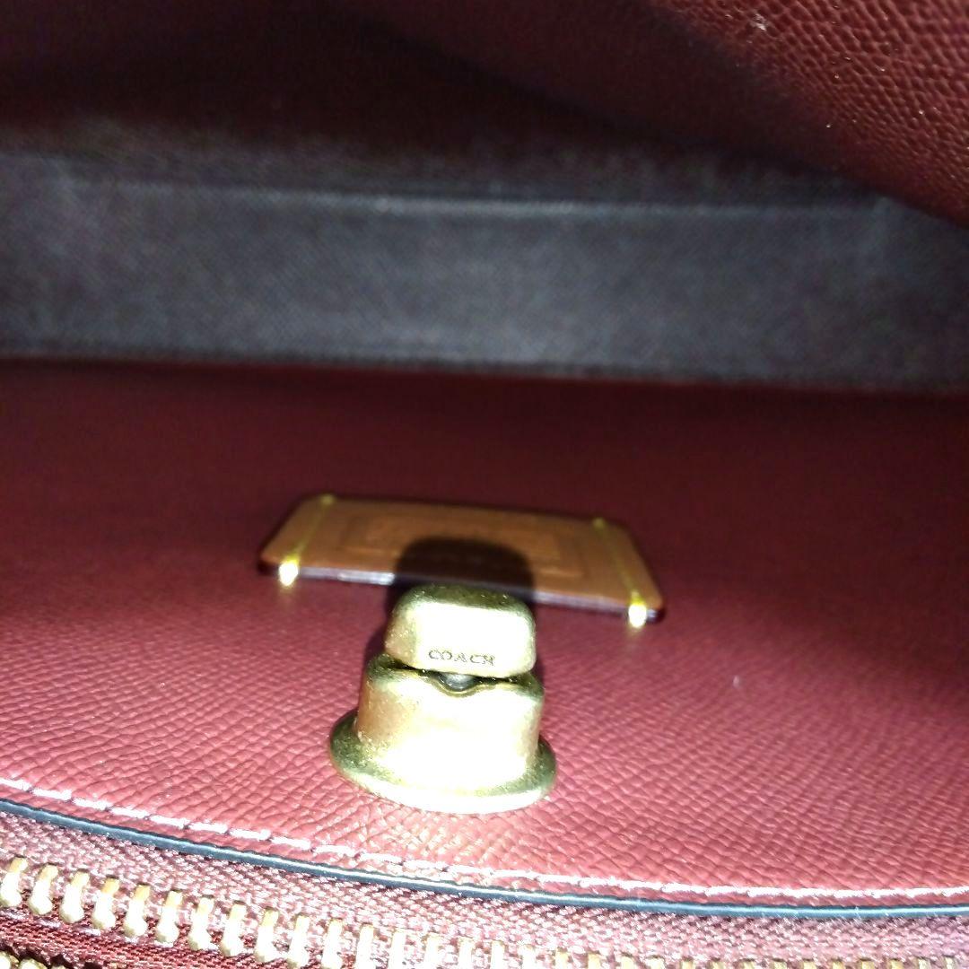 COACH ウィロウ ショルダーバッグ 2way ターンロック ブラック レザー