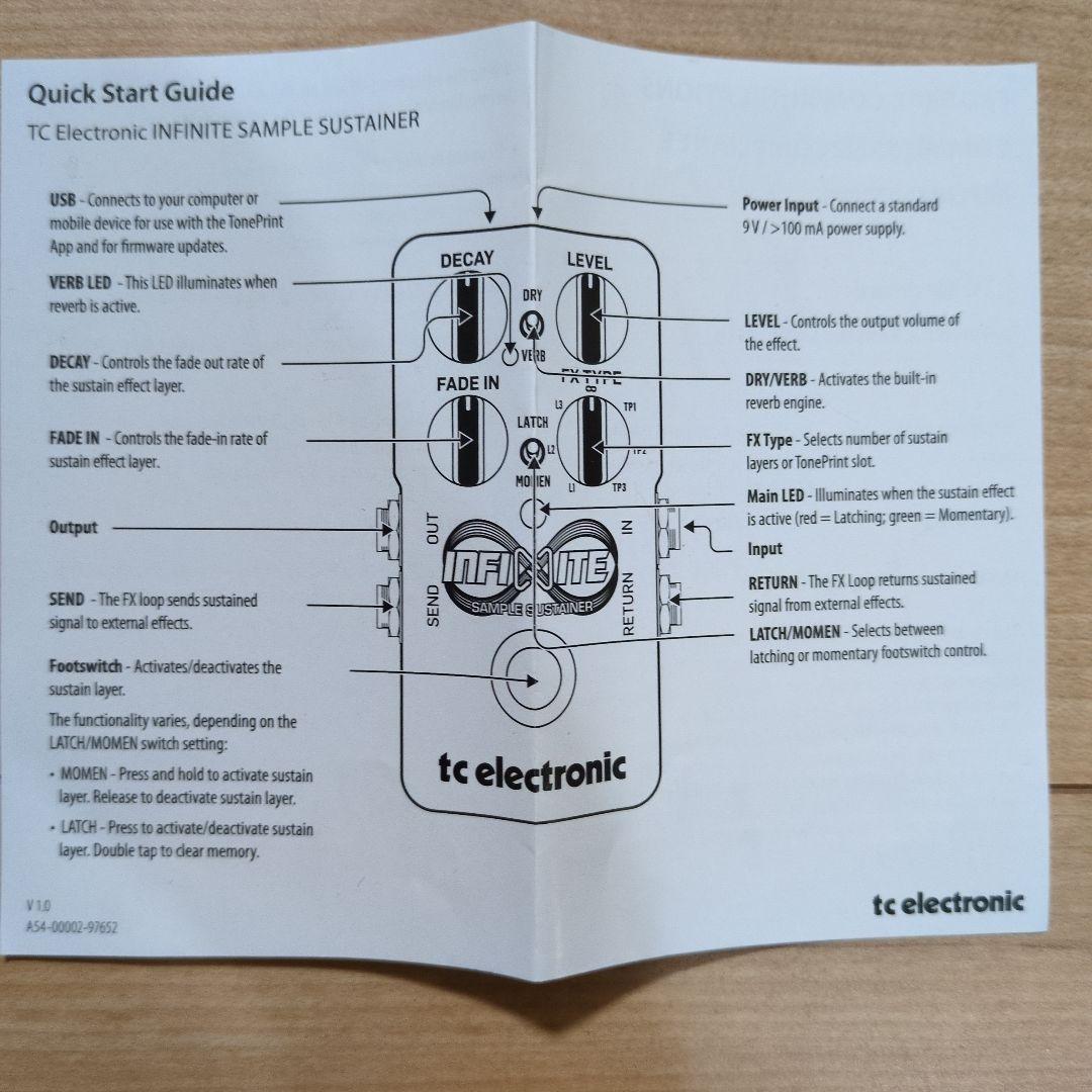 tc electronic INFINITE (箱、USBケーブル、説明書付き)