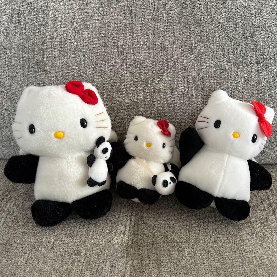 値下げ】ハローキティ ぬいぐるみ 着ぐるみ パンダ まとめ売り - メルカリ