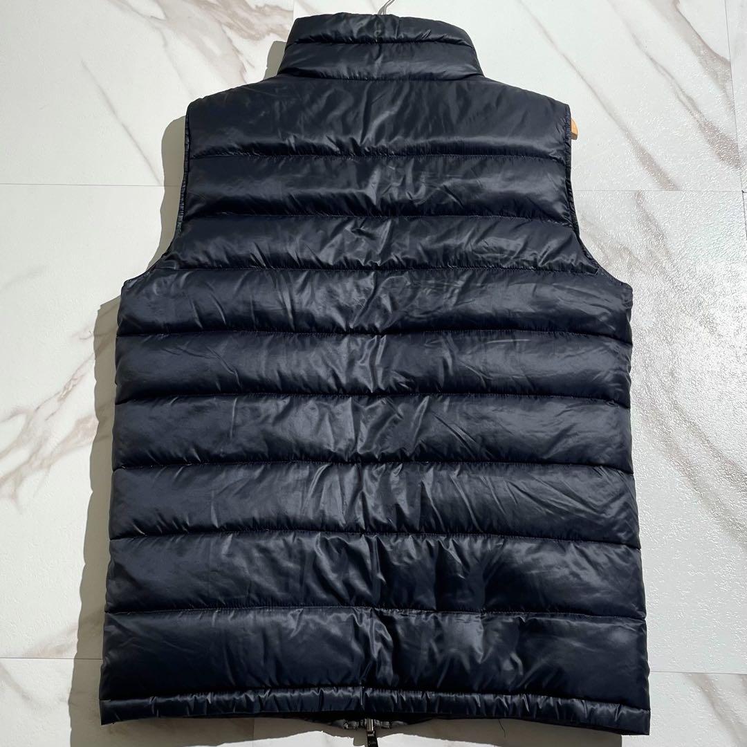 極美品 HERNO ヘルノ リバーシブル ダウンベスト ネイビー/グレ―系 44