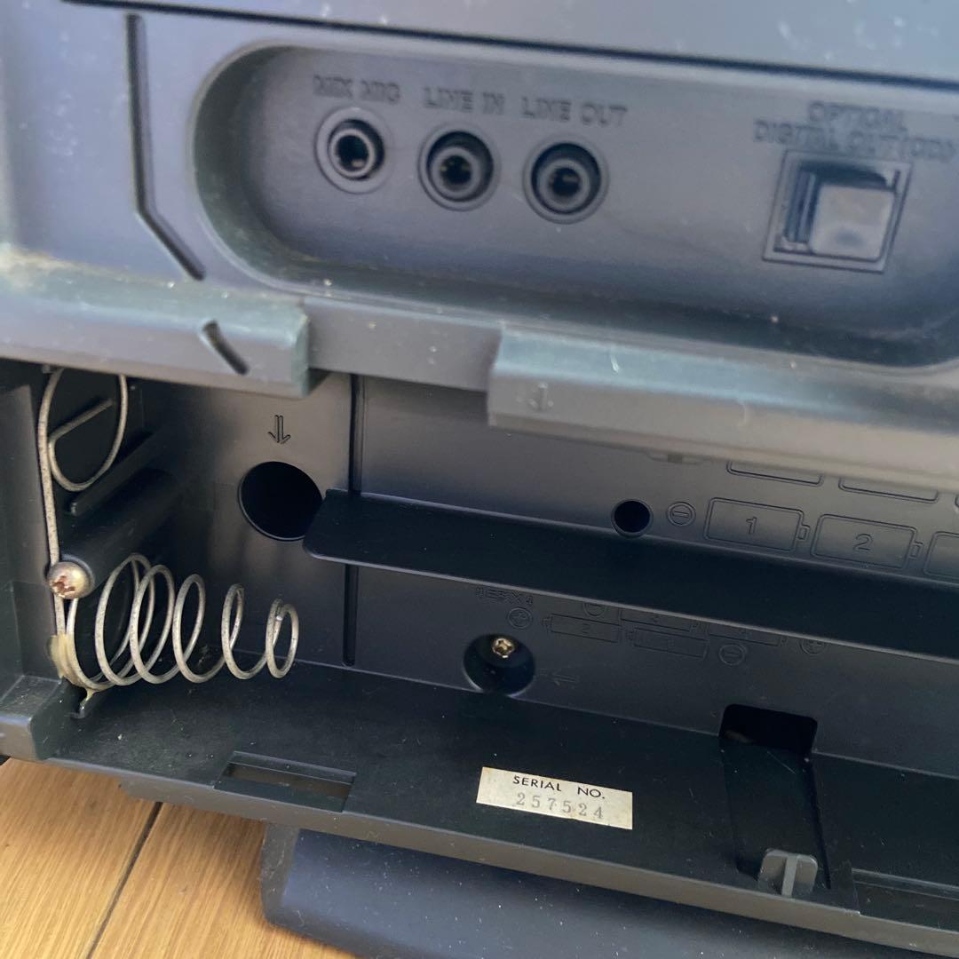 SONY ポータブル CD・MD・カセットデッキ取説有り リモコンなし