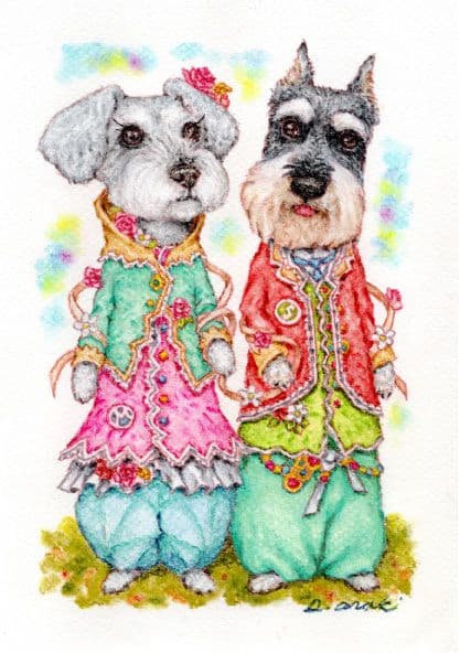 フォロワー様は価格から10％OFF【ペット画オーダー制作（A5用紙 1匹