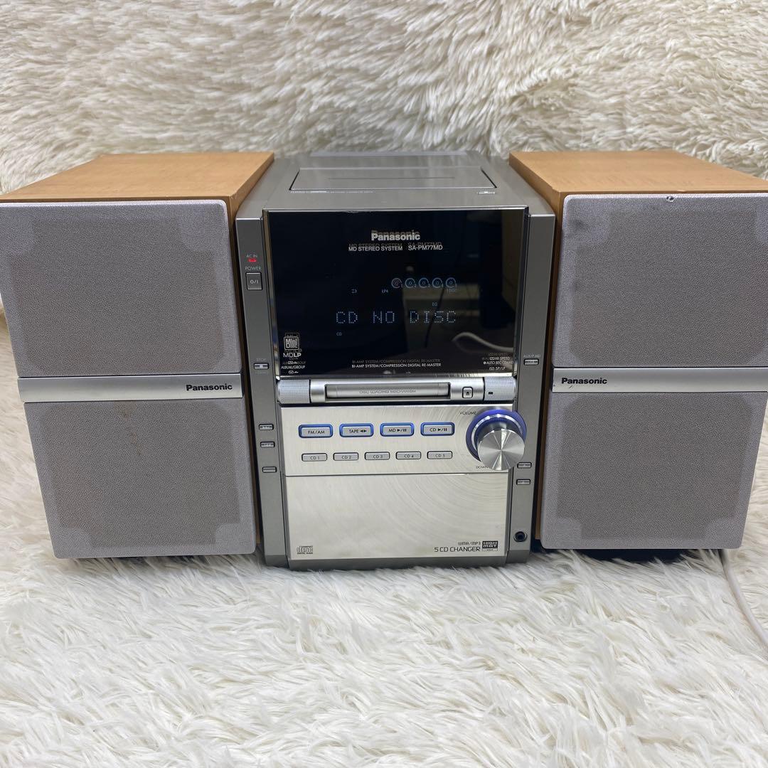 Panasonic SA-PM77MD SB-PM77 スピーカー ミニコンポ - メルカリ