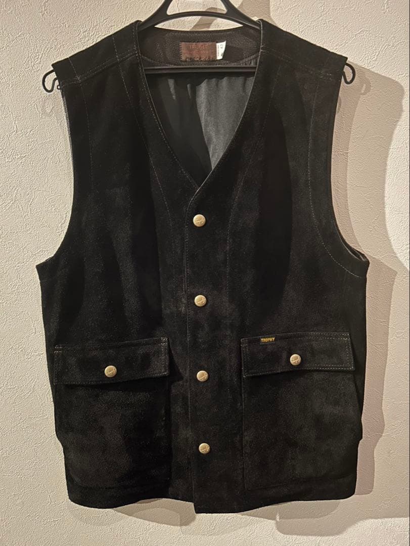 トップス RANCHER STEERHIDE VEST / TR-YL07 TR-YL07 Rancher Steerhide Vest (Steer Oil)