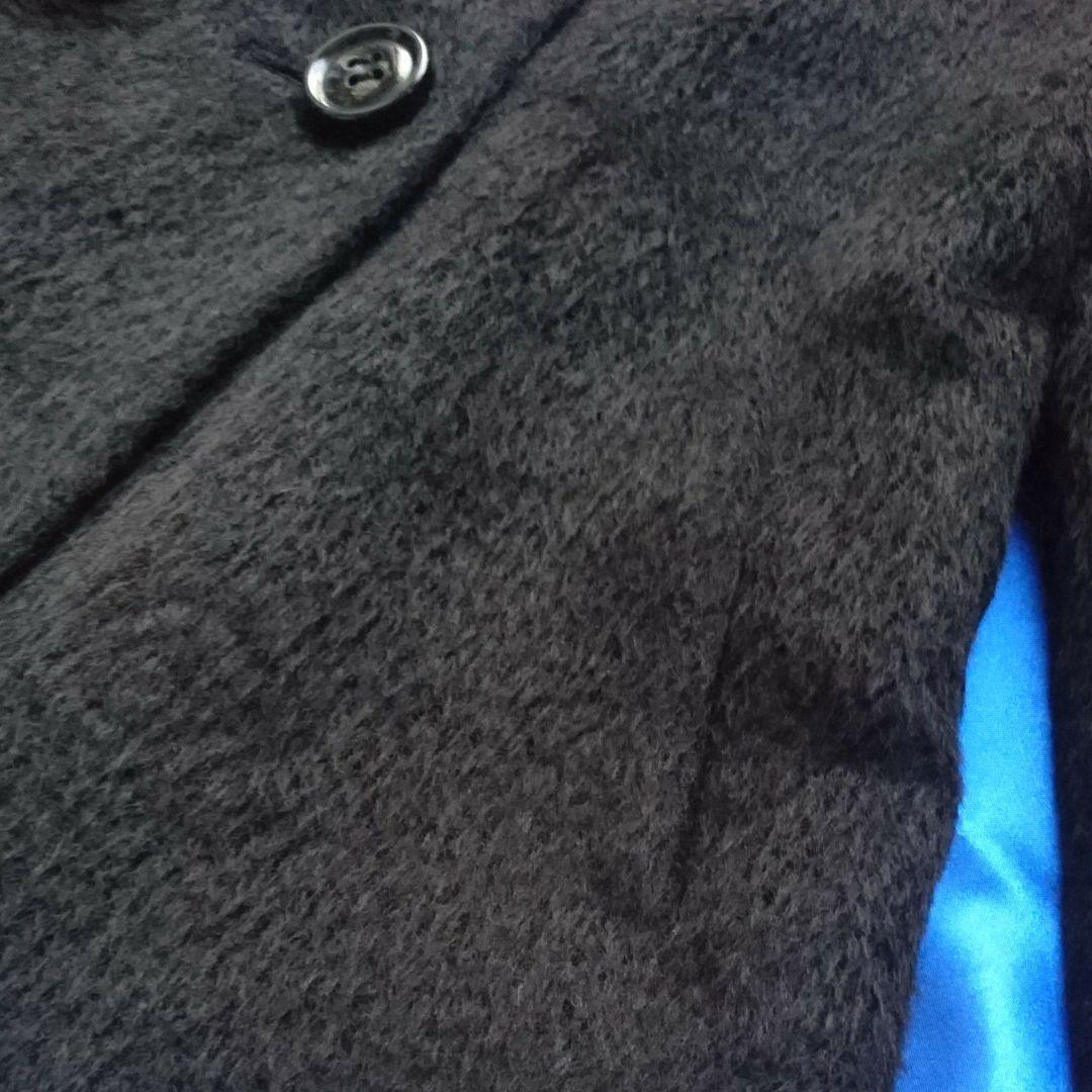 大人キュート♪ボールジィBALLSEY ふわふわアルパカシャギージャケット黒