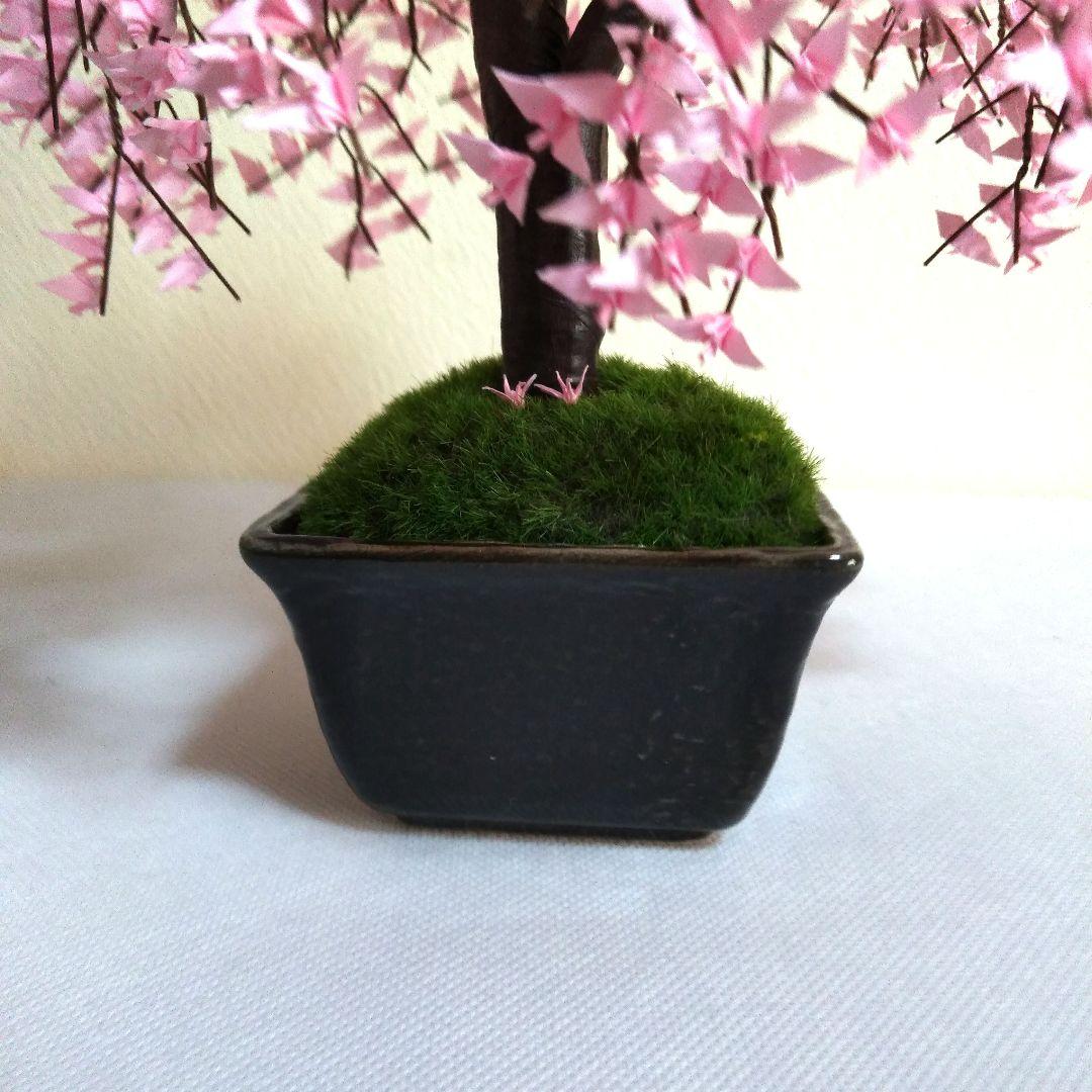 折り鶴盆栽【しだれ桜盆栽】No.11 - メルカリ