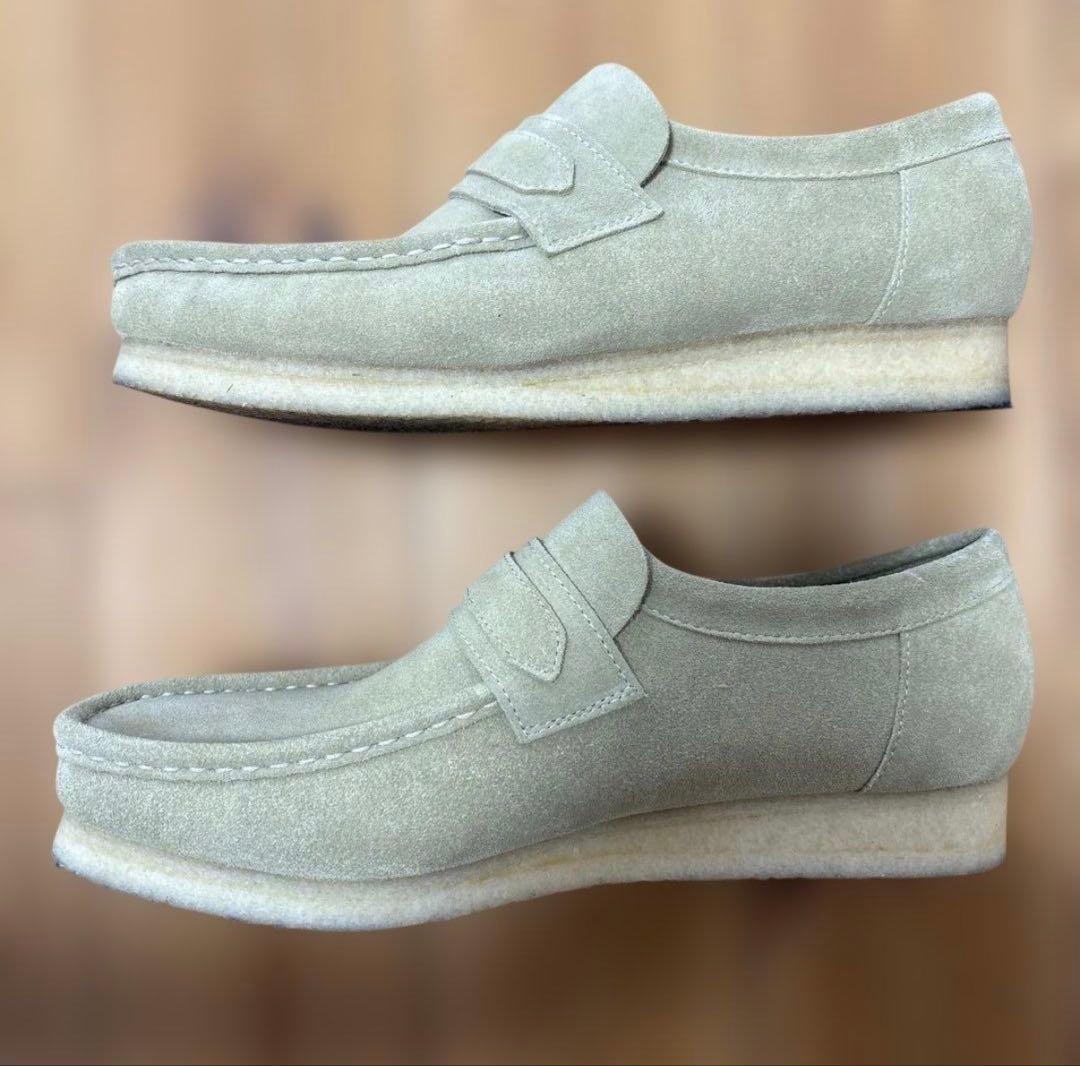 CLARKS ローファー 27.5cm ベージュ　wallabee size8