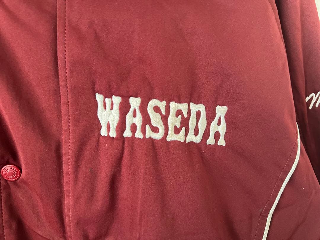美品！ZETT 早稲田大学 野球部 ウォーマー グランドコート ジャンパー