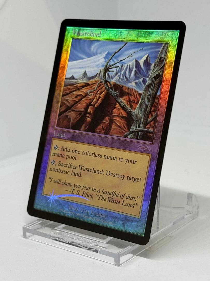 【Foil】■旧枠■《不毛の大地/Wasteland》[DCIマーク] 状態良