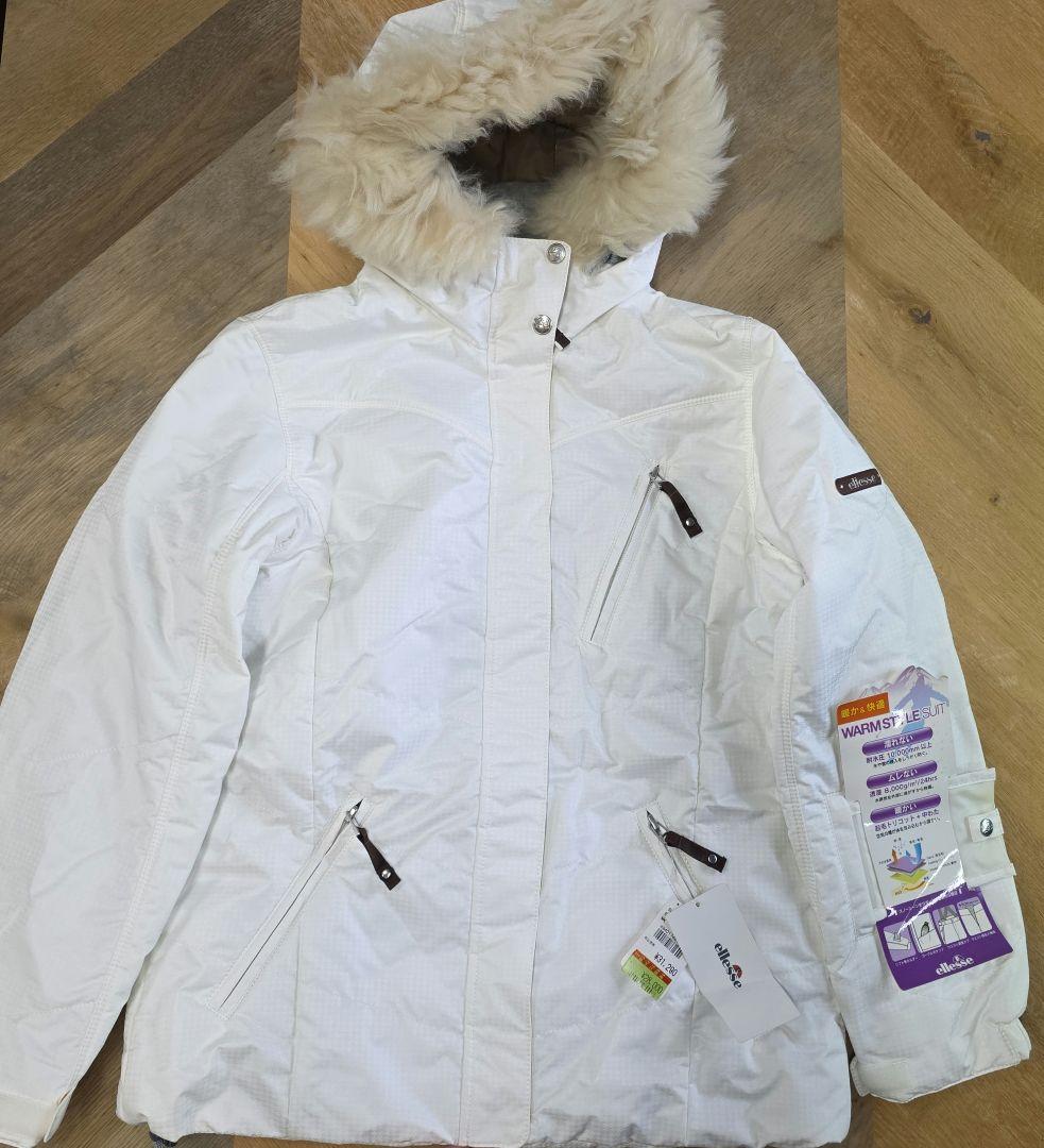 新品】ellesse スキーウェア 女性用 ホワイト エレッセM y54