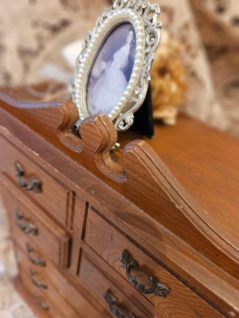 フランスアンティーク風 小物入れ キャビネット ブロカント