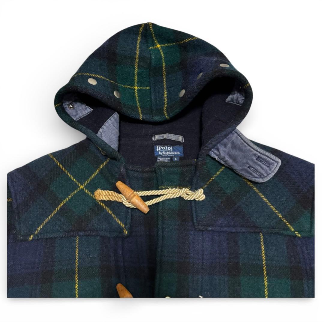 90s USA製 Polo Ralph Laurenダッフル ブラックウォッチL - メルカリ