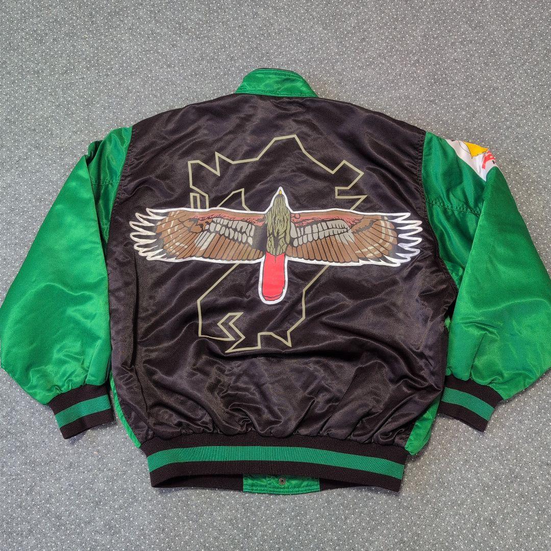 希少レア 福岡ダイエーホークス スタジャン 日本製 グリーン XL 美品の