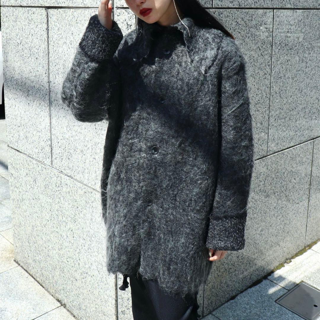 perverze teddy coatモヘアシャギーニットコート - メルカリ