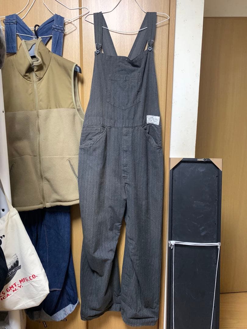 フリーホイーラーズ オーバーオール フリーホイーラーズ レイバラー ビブ オーバーオール 10oz INDIGO