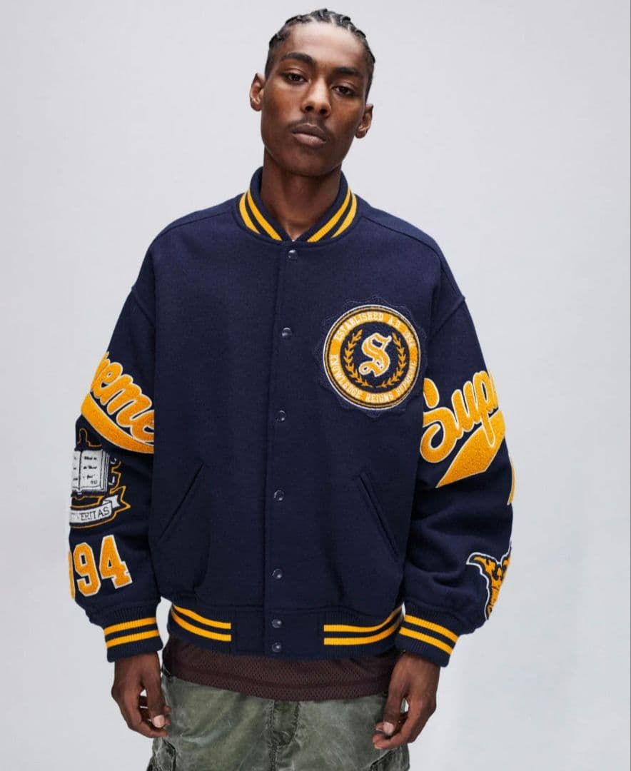 Supreme 24AW Veritas Varsity Jacketスタジャン - メルカリ