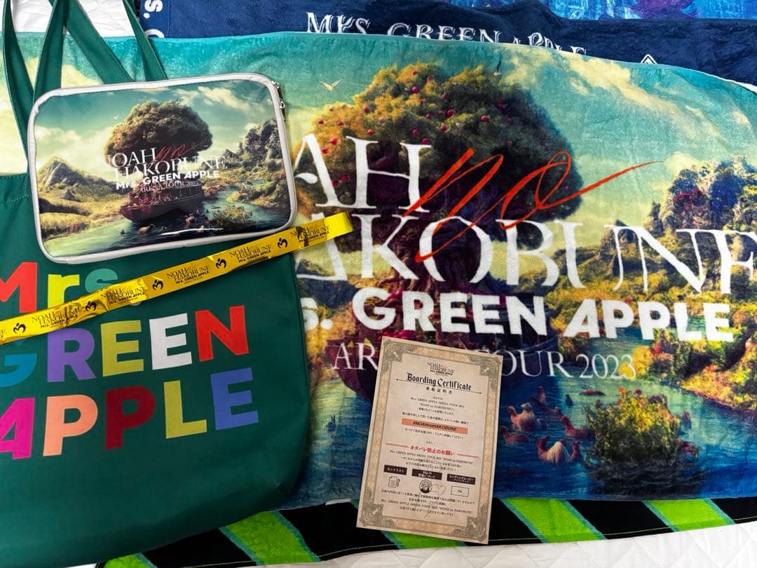 【最安値】ミセス ノアの方舟 SS席特典グッズ5点セット NEWS🌳🌳】 ≪ Mrs. GREEN APPLE ARENA TOUR 2023 “NOAH no HAKOBUNE