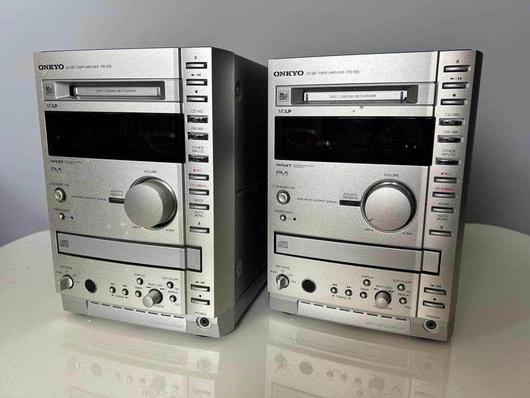 ジャンク】ONKYO CD/MDチューナーアンプ FR-155 ×2台 - メルカリ