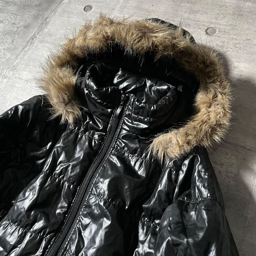 ファーダウンジャケット 平成初期ギャル ギャル男 パンク y2kグランジ