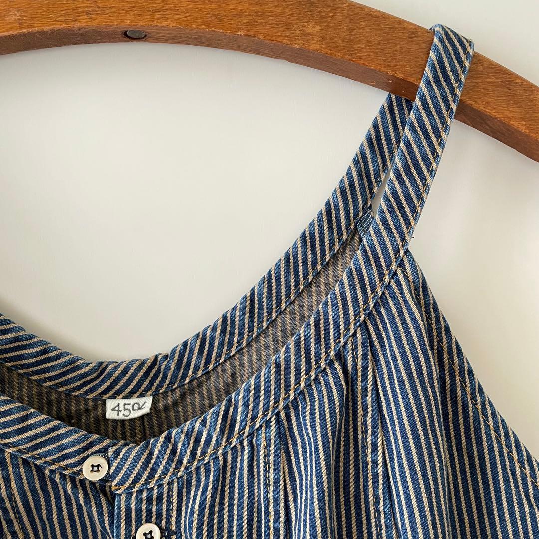 45R 大麦デニムのキャミソール（重） ヒッコリー 2024春夏 28,