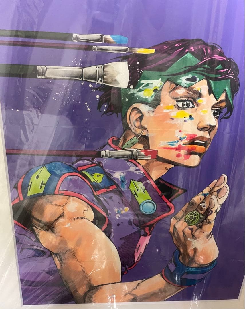 【《新品未使用》JOJO 荒木飛呂彦原画展 岸辺露伴は動かない 高級複製原画 】