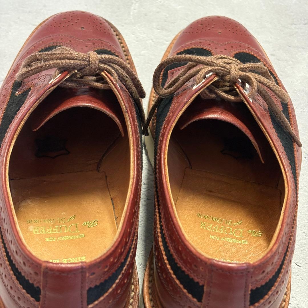 サンダース SANDERS (UK7.5) DUFFER別注 レザースニーカー - メルカリ