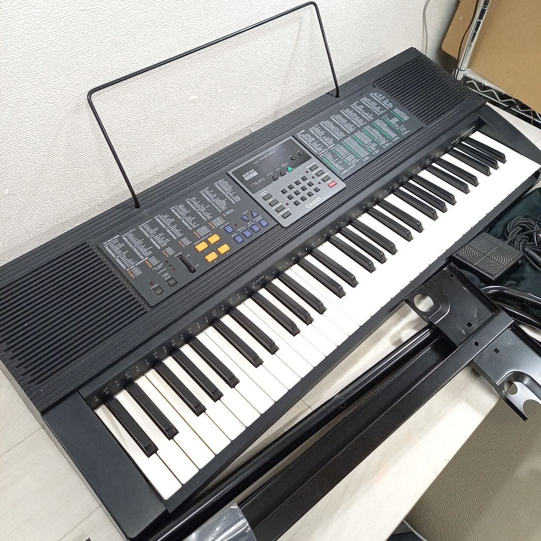 CASIO 61鍵 電子ピアノ キーボード CTK-650 スタンド付き カシオ
