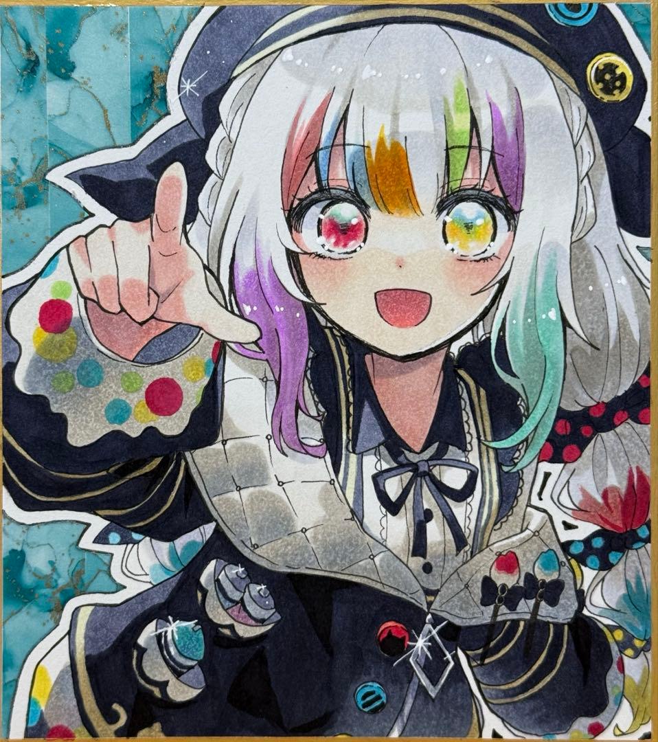 魔法少女の魔女裁判 まのさば 城ケ崎ノア 色紙イラスト - メルカリ