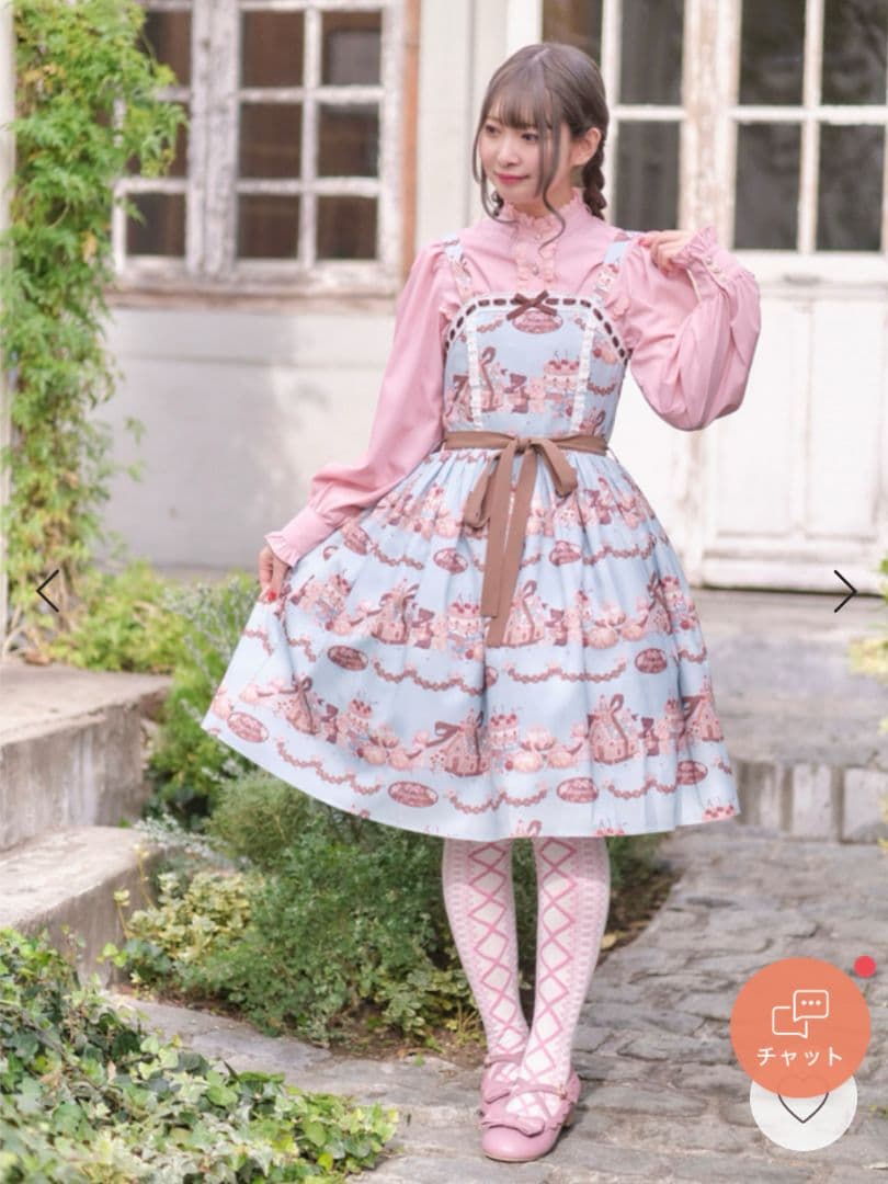 axes femme kawaii お菓子の家柄ジャンパースカート - メルカリ