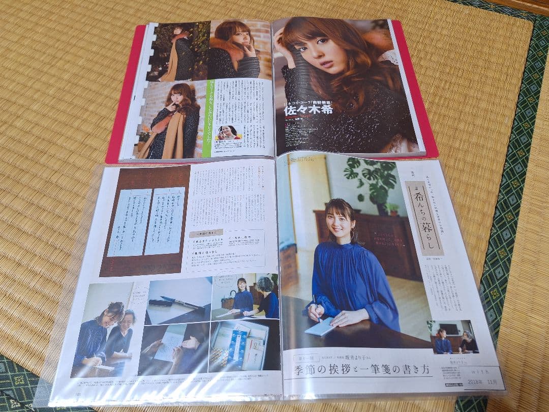 佐々木希(1冊200円計算)42冊分100ページ切り抜きしファイリング済み
