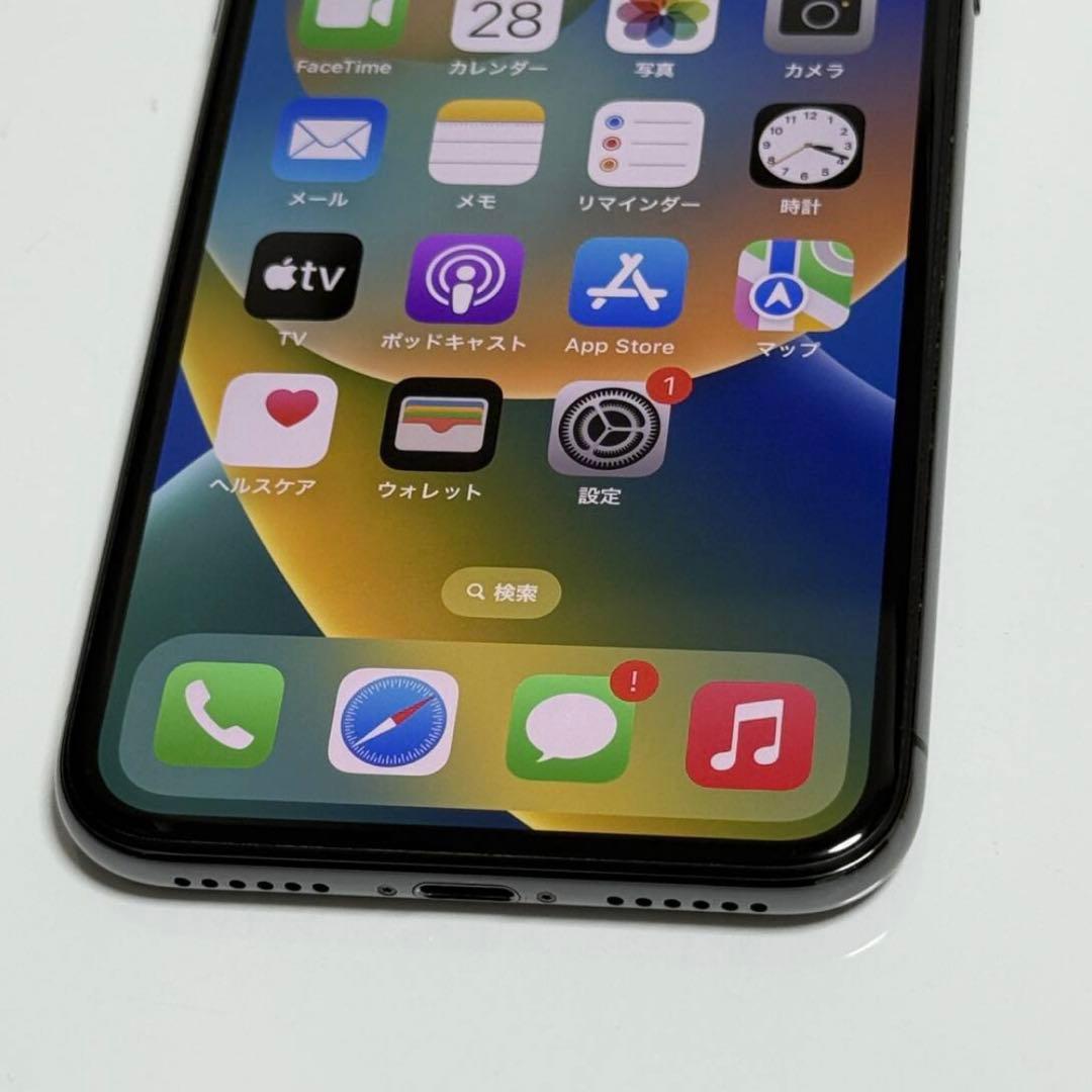 Apple SIMフリー iPhone X スペースグレイ 64GB
