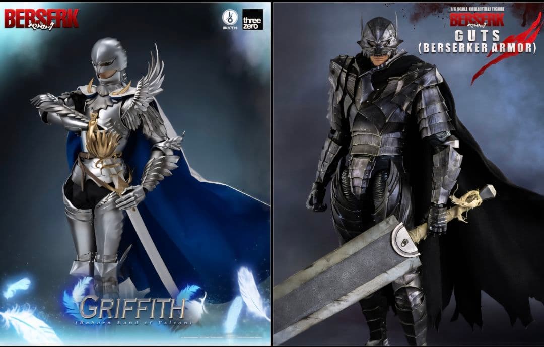 スリーゼロthreezeroベルセルク ガッツ(狂戦士の甲冑)新生鷹 グリフィス スリーゼロthreezeroベルセルク ガッツ(狂戦士の甲冑)新生鷹 グリフィス