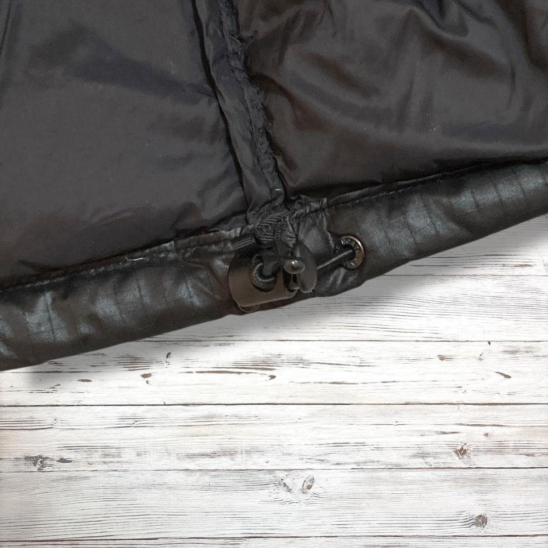 ザノースフェイス ダウンジャケット 刺繍ロゴ ブラック 95(M) 1449