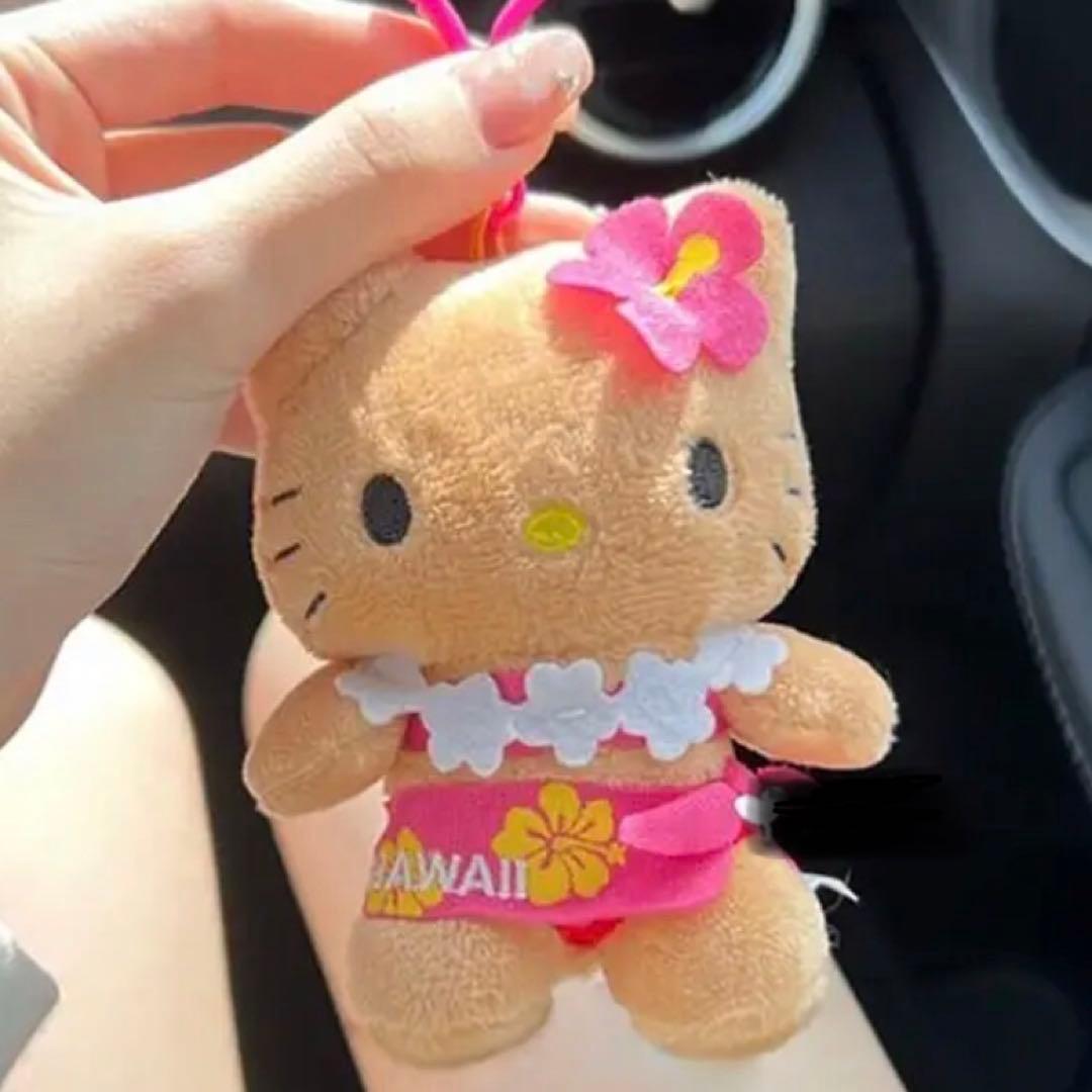 日焼けキティ ガングロキティ ハワイ ストラップ キーホルダー キティ