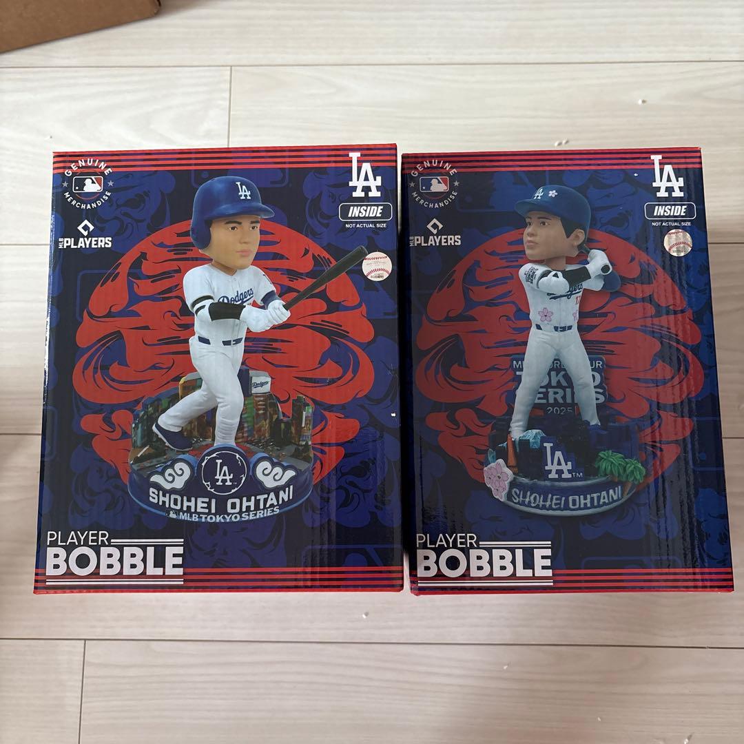 【2体セット】大谷翔平　ボブルヘッド　村上隆　東京シリーズ+東京バージョン 村上隆 x 大谷翔平 ボブルヘッド アート 2025年 MLB 東京シリーズ