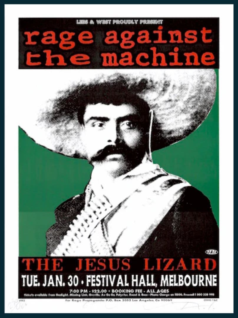 額付 Rage Against The Machine レイジ ポスター taz - メルカリ