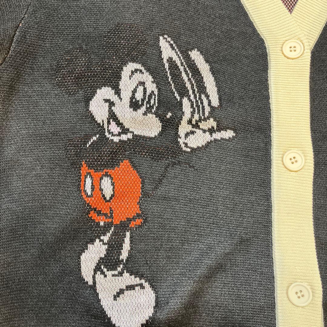 新品タグ付き ディズニー ミッキー ミニー ニット カーディガン