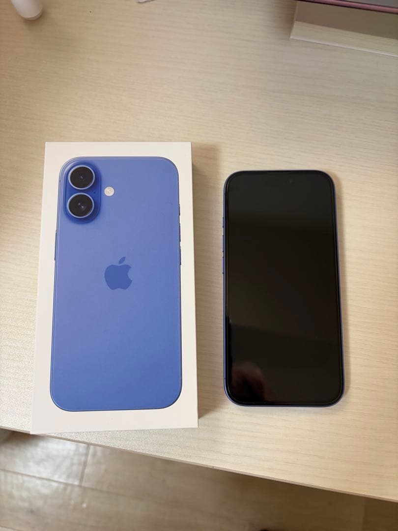 最終値下げ！《美品》iPhone16 本体 ウルトラマリン 256GBSIMなし