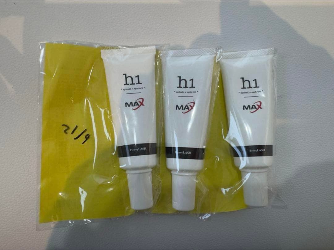 h1max まつげパーマ/セッティングクリーム3本 HoneyLASH】h1T ファーストクリーム & h2セカンドクリームの通販