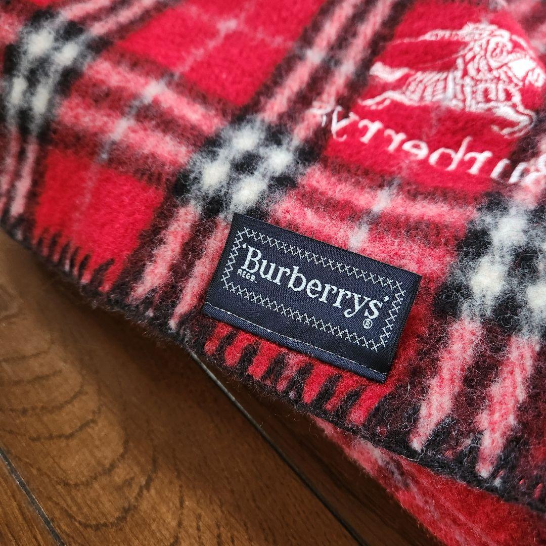 Burberrysバーバリーブランケット ウール100% - メルカリ