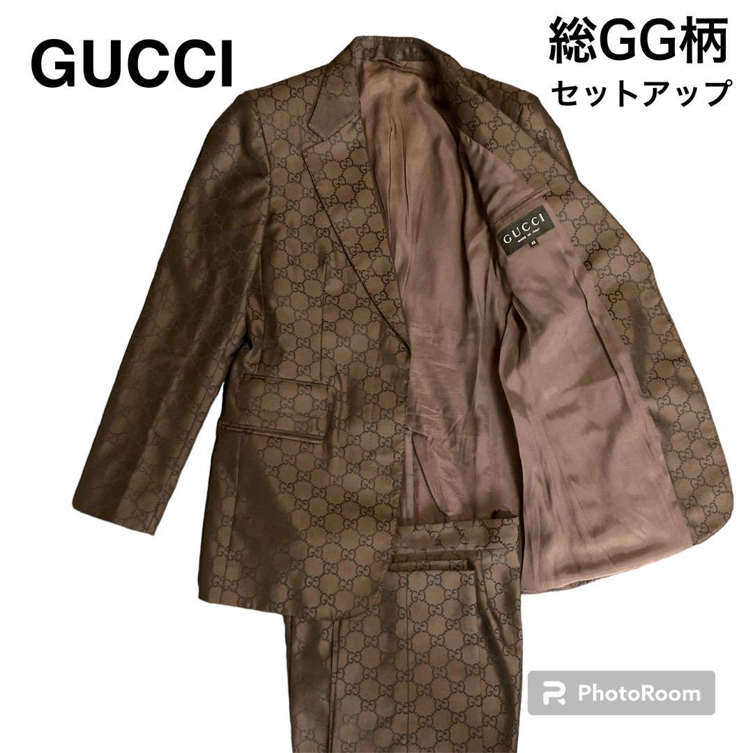 正規品 GUCCI セットアップ スーツ 総GG柄 超希少 - メルカリ