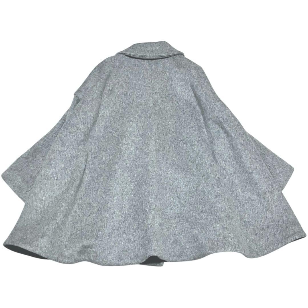 美品】エンフォルド ケープポンチョ風 ワイドシャギー ウール コート