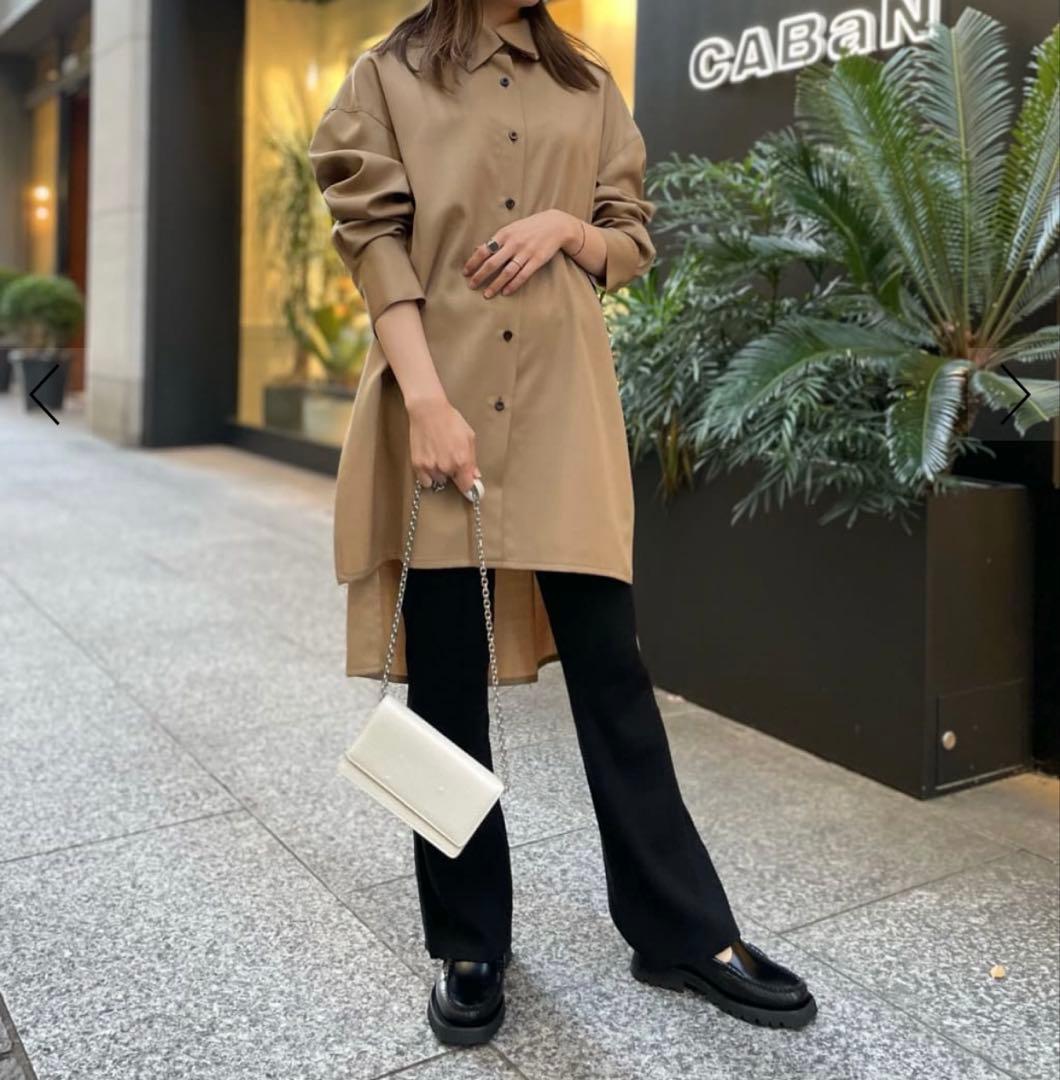 CABaN】 ウールツイル ハイネックロングシャツ - メルカリ