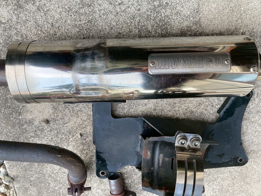 モリワキ・フュージョン マフラー ステンレス マフラー 取り付け