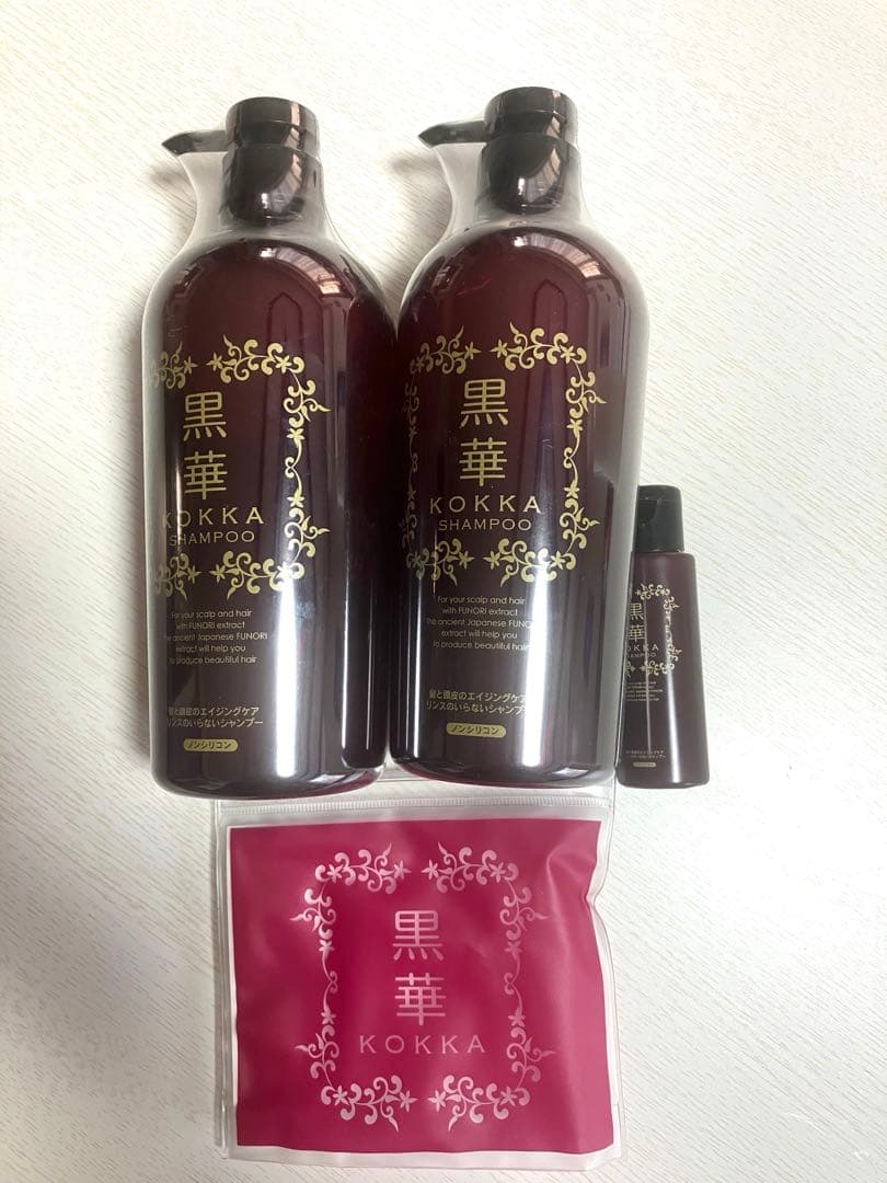 黒華　髪と頭皮の健やかシャンプー 780ml 2本セット Amazon | 黒華(KOKKA) 髪と頭皮の健やか シャンプー V ビックサイズ