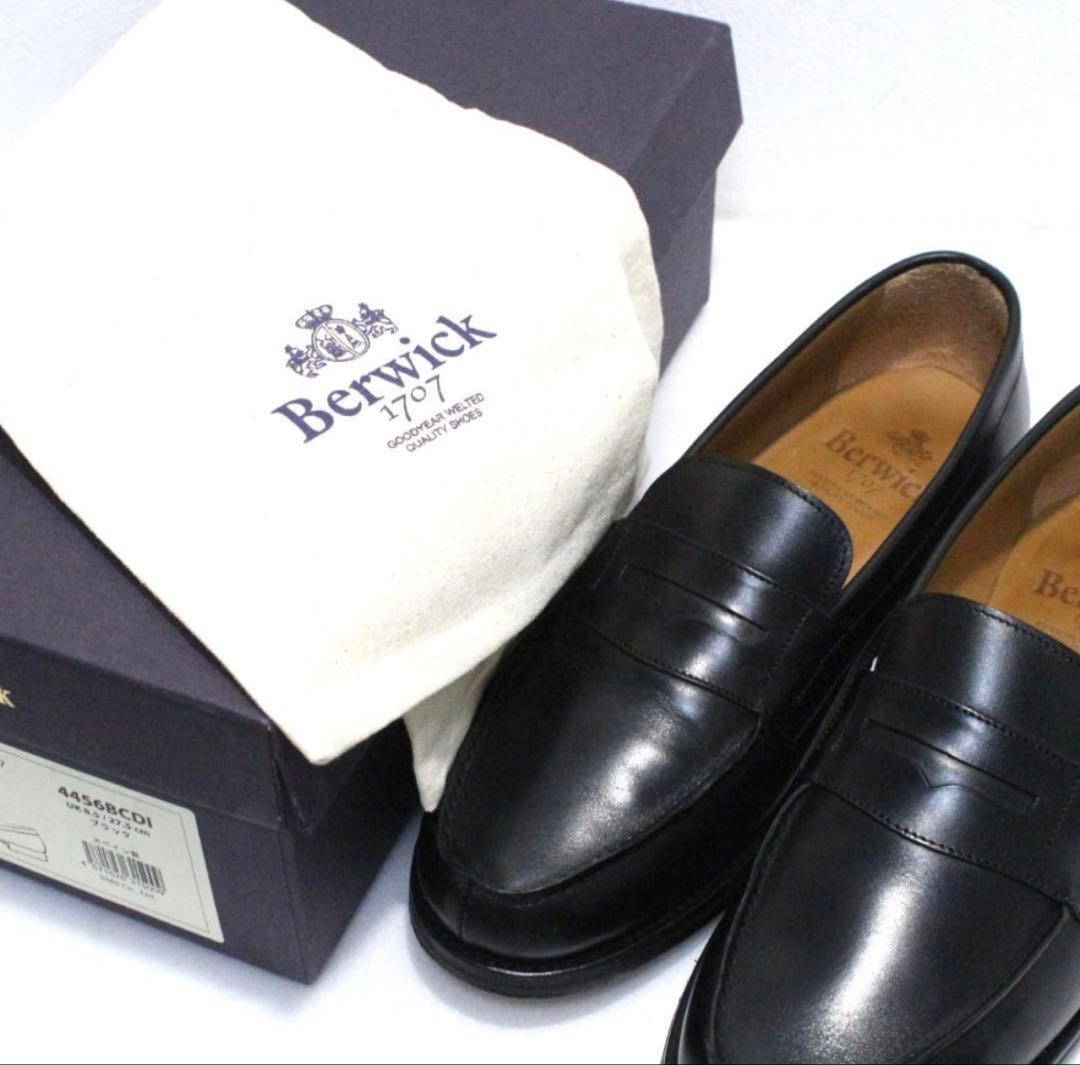 Berwick 4456 ローファー UK8.5 27.5cm 黒