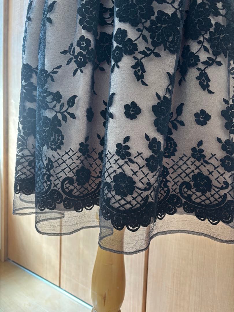 M's GRACY エムズグレイシー ワンピース 38 花柄 結婚式 フォーマルの